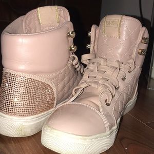 Janis Quilted High-Top Sneakers